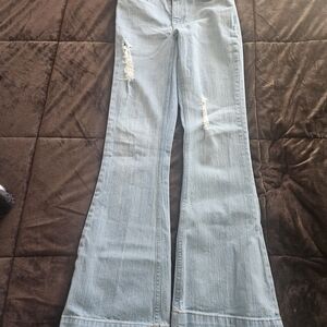 Kimes Ranch Light Blue Flare Jeans